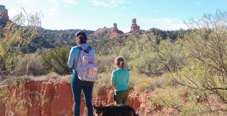 Hike to the lighthouse at Palo Duro Canyon State Park