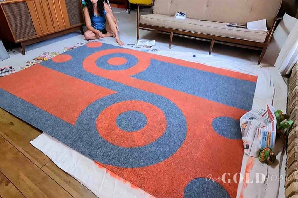 DIY outdoor rug for RV